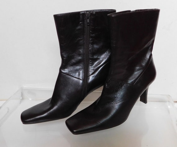 nine west leather ankle boots