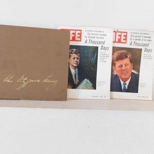 1965 John Fitzgerald Kennedy Book, LIFE Magazines,legacy