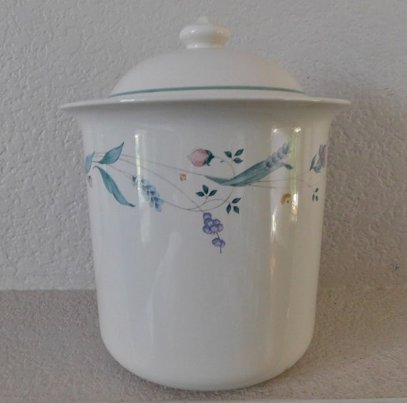 Pfaltzgraff Villa Floral 11 Flour Canister Jar Discontinued Pattern Rare Find