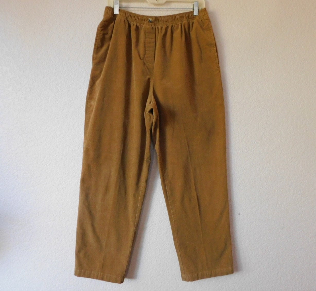 Appleseed's petite women's tan corduroy pants/baggy | Etsy