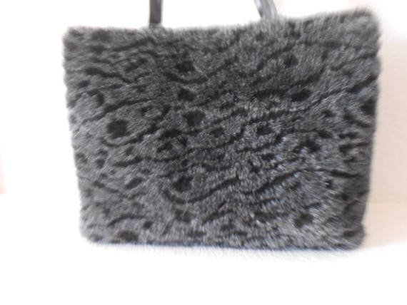 LANCOME black gray tote & hand bag /100% polyeste… - image 8