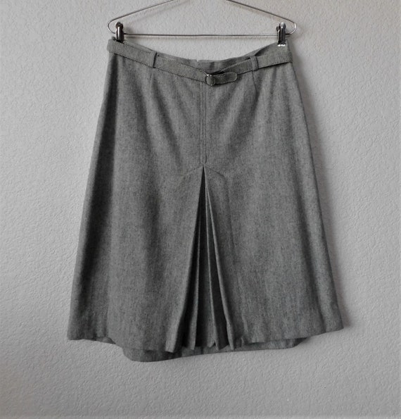 panther size 15/16 women's gray 2 pcs skirt suits… - image 3