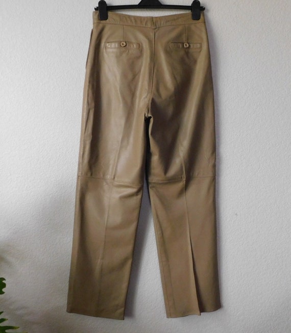 Comint size L (15/16) 2 pcs leather pants suit/be… - image 6