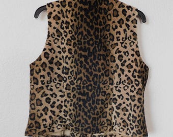 トップス 60's~70's/leopard vest custom-chop-shop-wornstar-