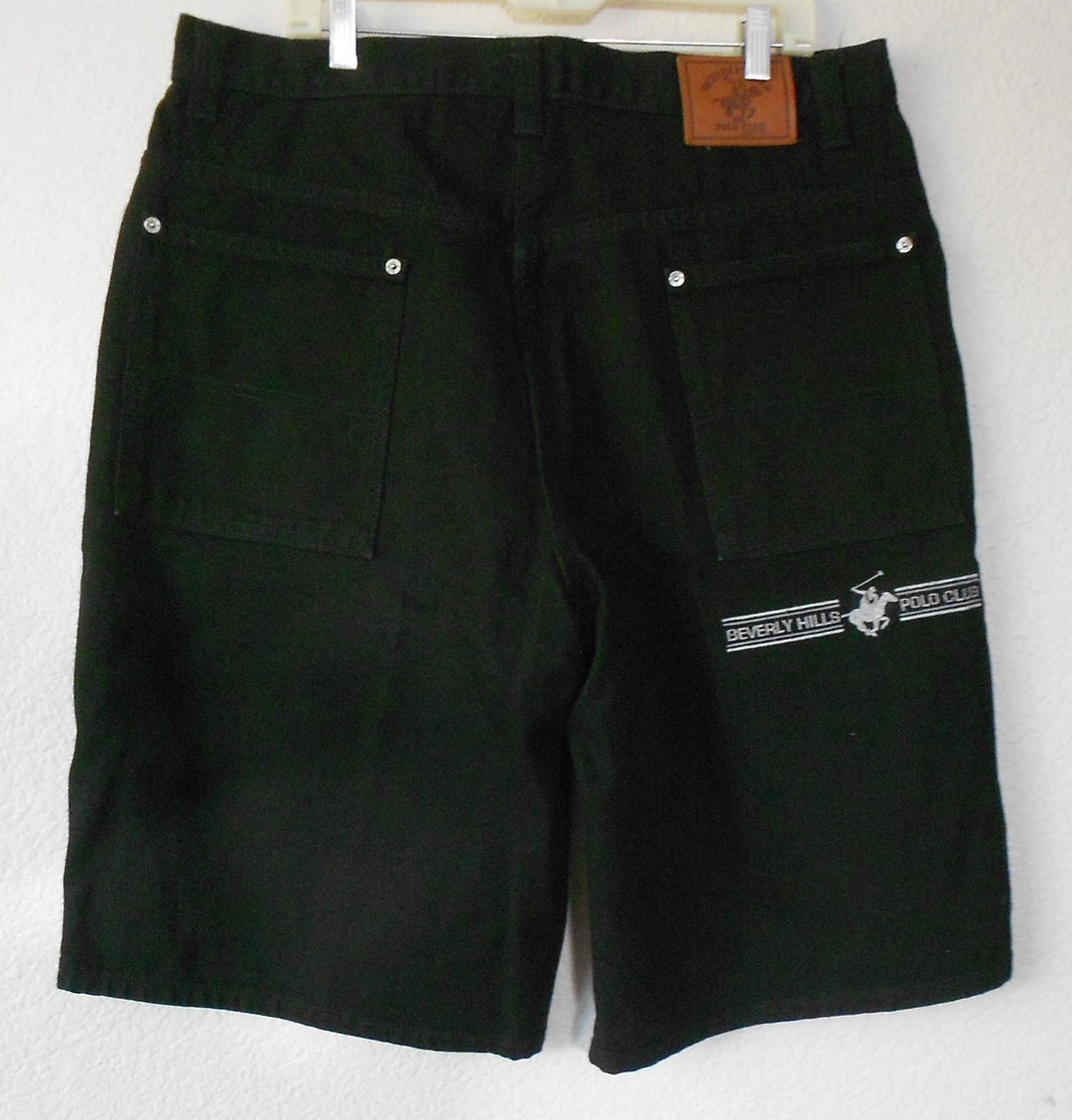 Beverly Hills Polo Club Size 38 Men s Black Denim Shorts black