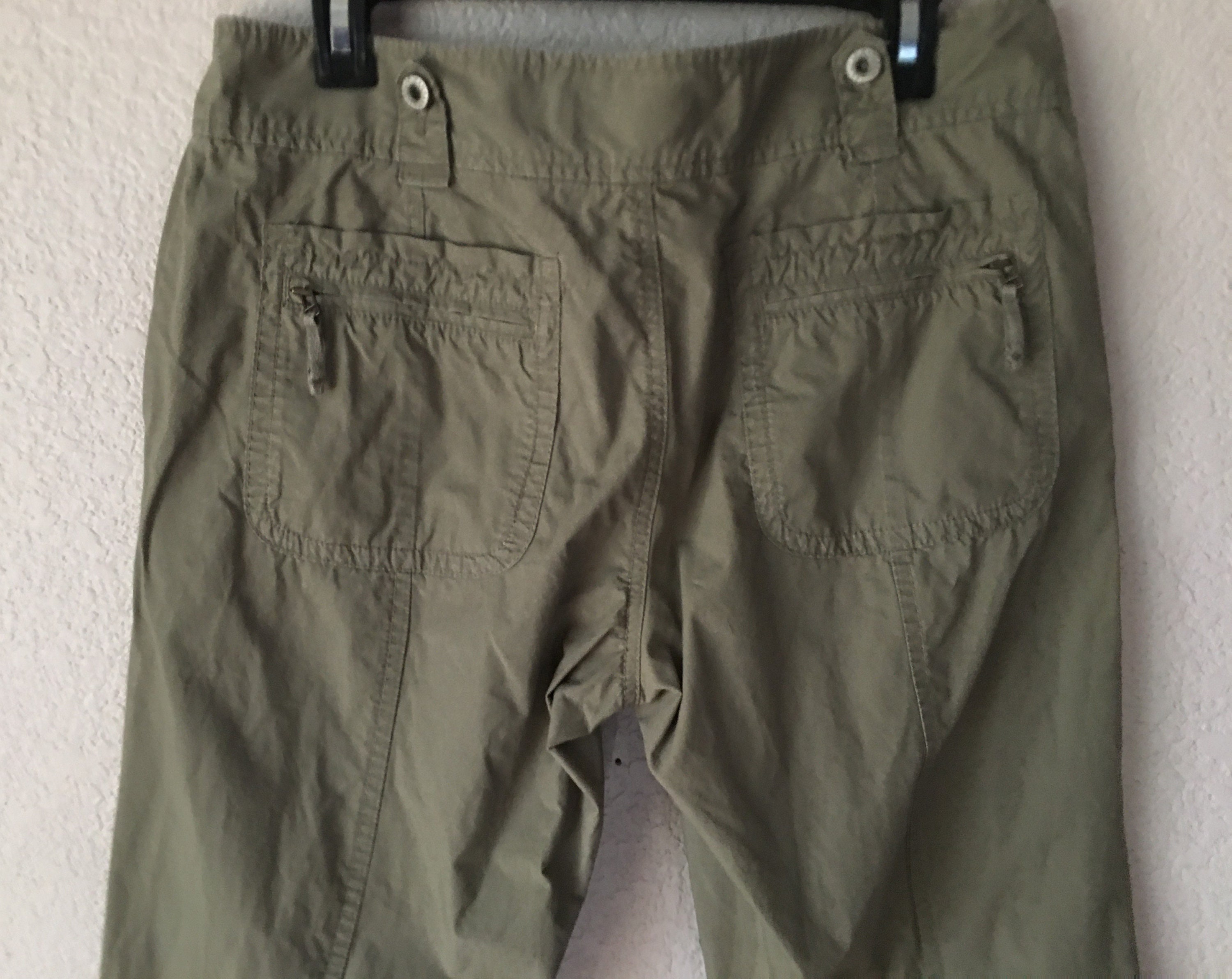 Gap Jeans Size 10 Women's Capri Pants/side Strings Pleats Capri Pants/vintage  Olive Green Capri Pants -  Norway