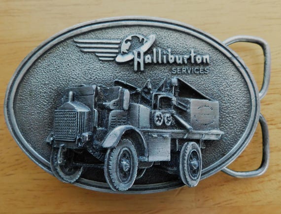 Halliburton Services belt buckle