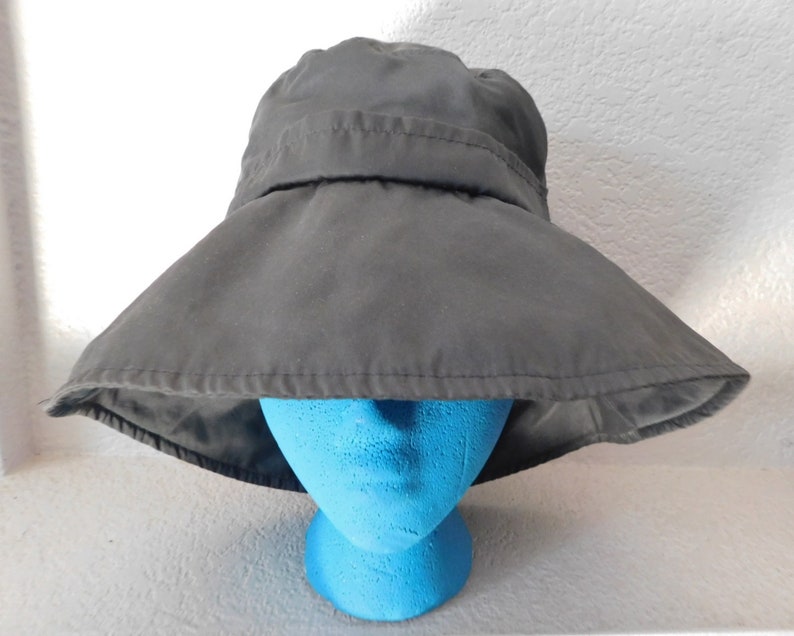 Head up cotton bucket rain hatmade in Canada 100/% cotton exclusive taim garniture bucket rain hatgray a side buckle rain bucket hat