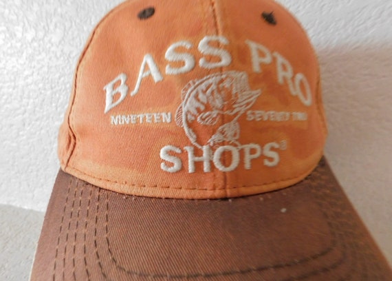 Bass Pro Shops Gone Fishing Trucker Snapback Black Hat EXCELLENT