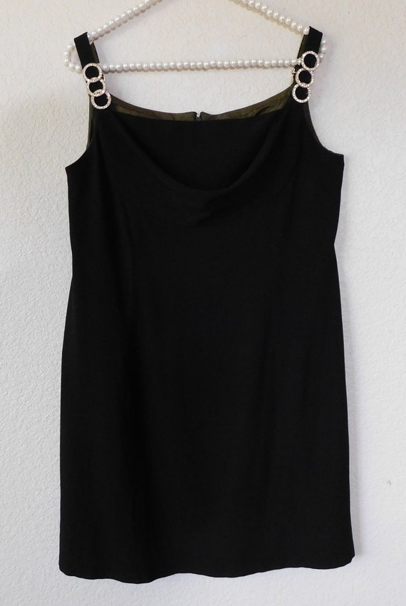 Mary Laure Paris size S vintage black sleeveless … - image 2