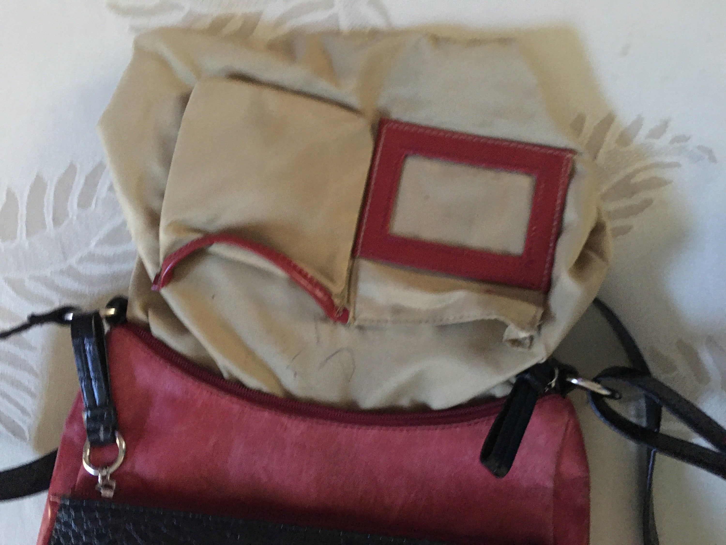 Sac Bandoulière Giani Bernini En Cuir Véritable - Taille Medium, Marron, Doublure Tissu - Occasion Excellent état