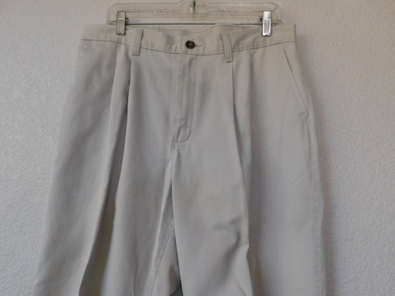 Timber Creek size 34 men's beige cotton pants/Fro… - image 2