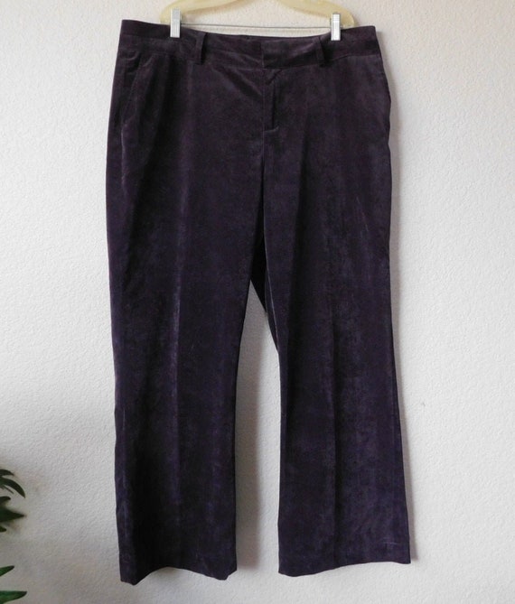 Coldwater Creek SIZE 16P corduroy pants/Purple sof