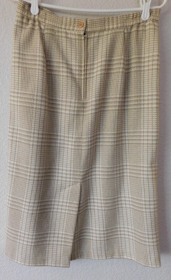 Vintage E.H. Woods SIZE 14  2 pc skirt suit/Hound… - image 6