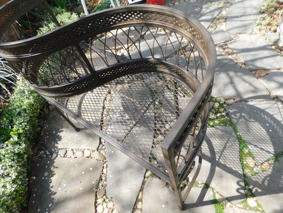 S shape Steel Garden Bench for Two for Two Sweethearts Steel Garden Bench lovers Steel Garden Bench Etsy UK