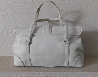 24AW new/Coach サファリレザートートバッグ Bag White Tas COACH WHITE LEATHER COATED ZIP TOTE BAG 100% ORIGINAL