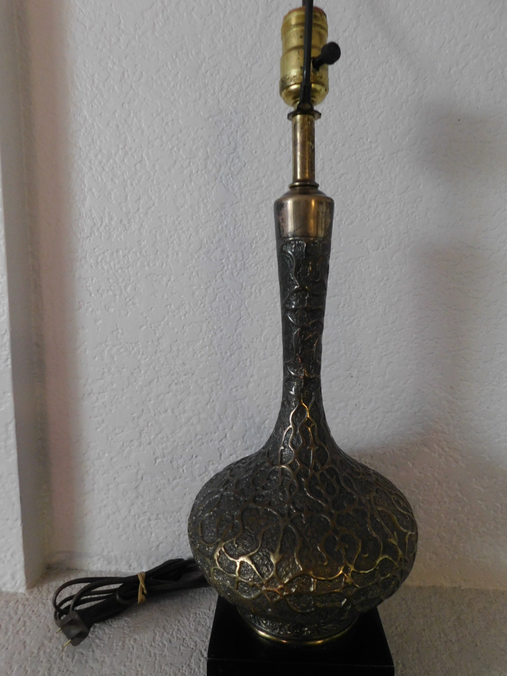 Vintage Leviton Ornate Brass Genie Table Lamp/genie Brass Cast Ornate Table  Lamp/midcentury Delicate Design Brass Genie Table Lamp -  Canada