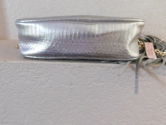 New Victoria Secret python emboss SILVER gold cha… - image 4