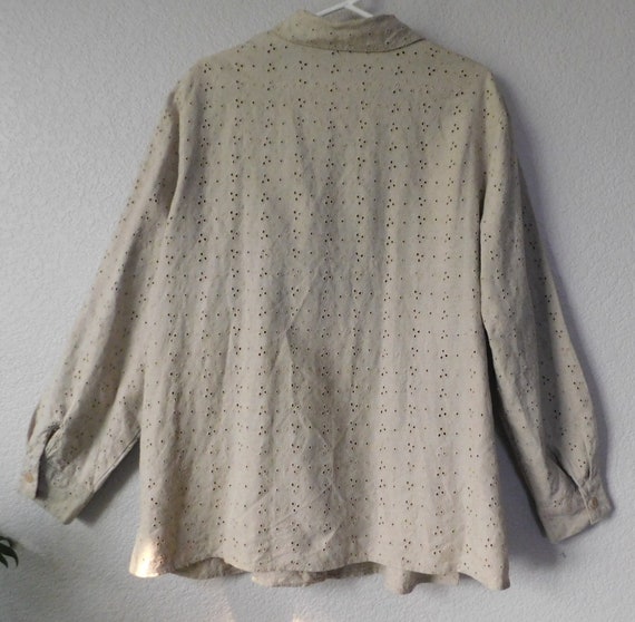 JM collection  size 2X women's tunic jacket/beige… - image 2