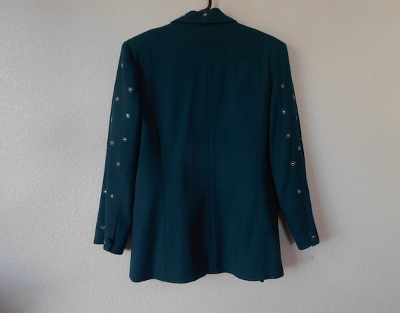 Talk of the walk size 14 women's green wool jacke… - image 2