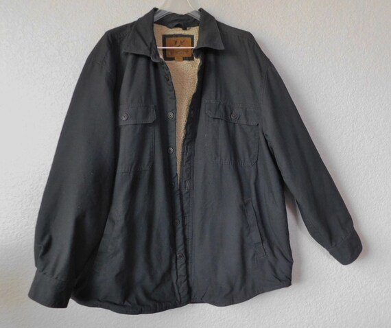 Outdoor Life Size XL Men's Cotton Jacket/Black Cotton Long Sleeve Jacket/Fleece Inside Cotton Men's Comfortable Outdoor Jacket