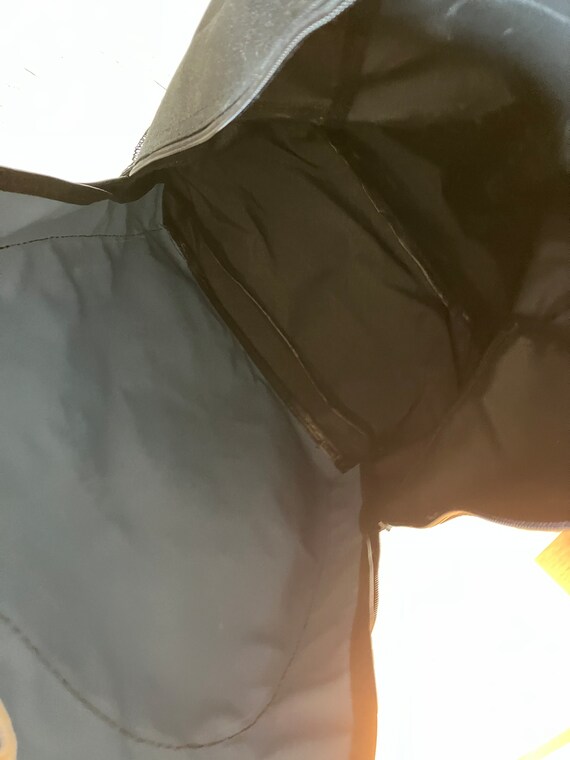 Yellow embroidery blue black backpack/front adjus… - image 7