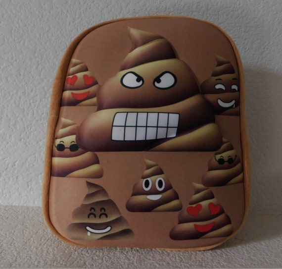 Cute Brown Children Backpack/mustard 