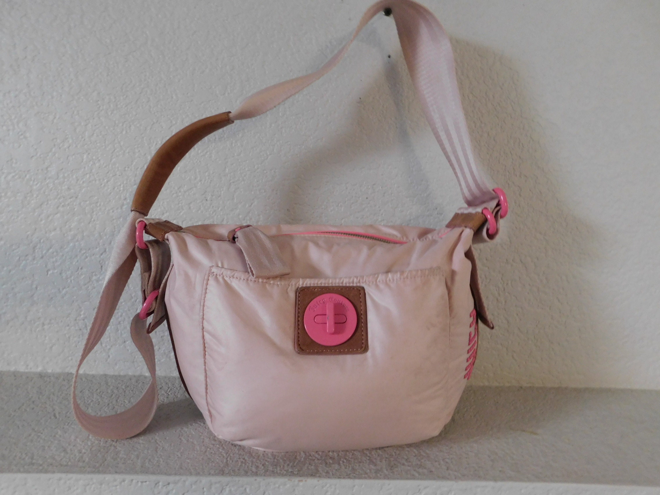Juicy Couture, Bags, Juicy Couture Mini Backpack Zipup Bag Inner Pockets  Adjustable Straps