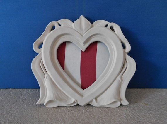 Vintage heart photo flame