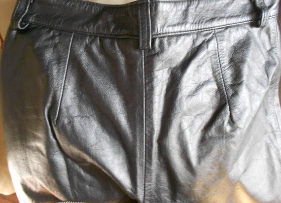 OTERO size 7/8  leather women's pants /Genuine le… - image 5