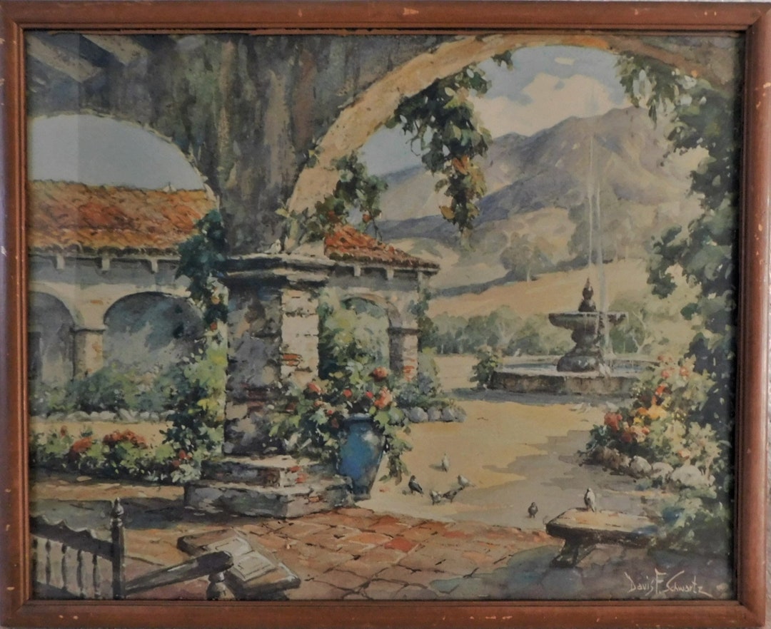 Davis F. Schwartz Watercolor Painting/water Color by Davis F. Schwartz