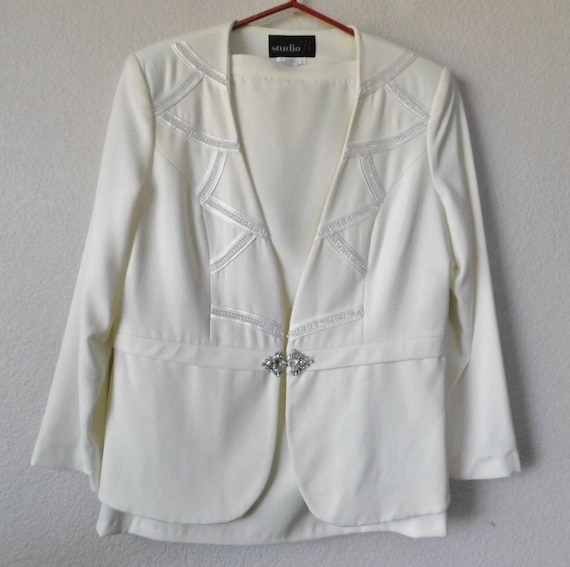 Studio B size 16 women's 2 piece skirt jacket sui… - image 1