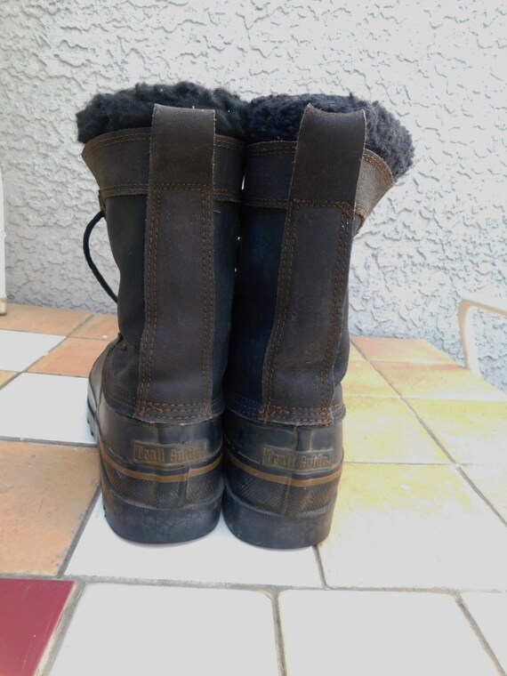 Men's steel shank leather hiking boots/trail guide ru… Gem