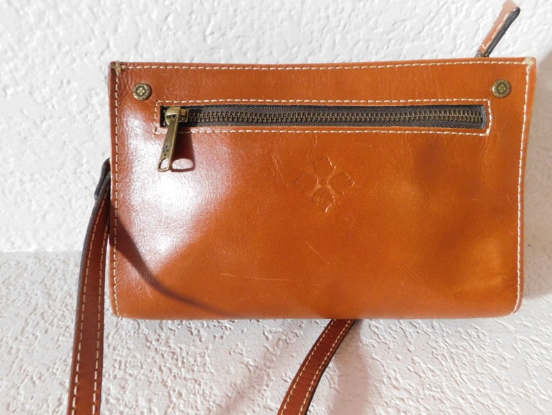 Patricia Nash Leather Crossbody Bag/two Exterior Zipper | Etsy
