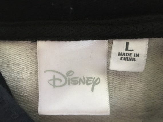 Disney size L jr mickey mouse hoodie/black white … - image 6