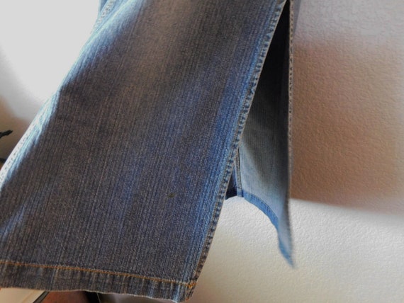 Union bay jeans size 17 denim long skirt/distress… - image 4