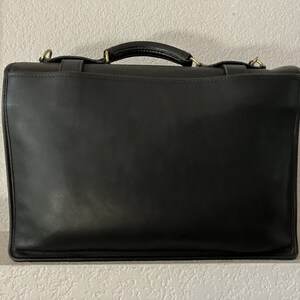 Sacoche Cuir Jack Georges Vintage - Monogrammée MEB - Occasion - Style Professionnel