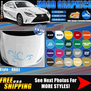 Car Stickers, Hood Stickers, Car decals, stripes, Vinyl, Hood Decals, Vinyl Graphics