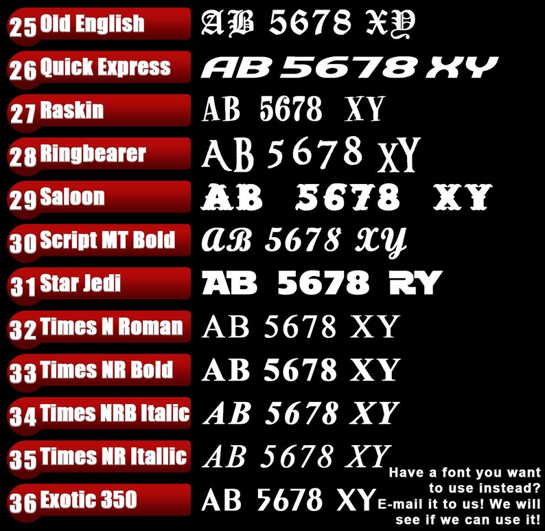 3x22 Reflective Boat Registration Numbers Vinyl Decal CUSTOM Boat Vinyl