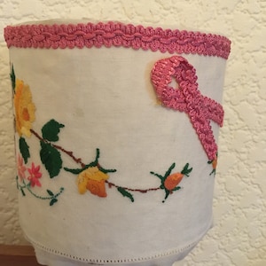 Vintage upcycled/recycled Fabric Lampshades for small tables