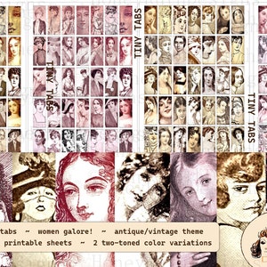 Vintage Ladies Ephemera: 140 utskrivbara antika kvinnobilder (digital nedladdning)