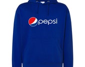 New Pepsi Logo Printed Hoodie Unisex Pullover Kangaroo Sweater