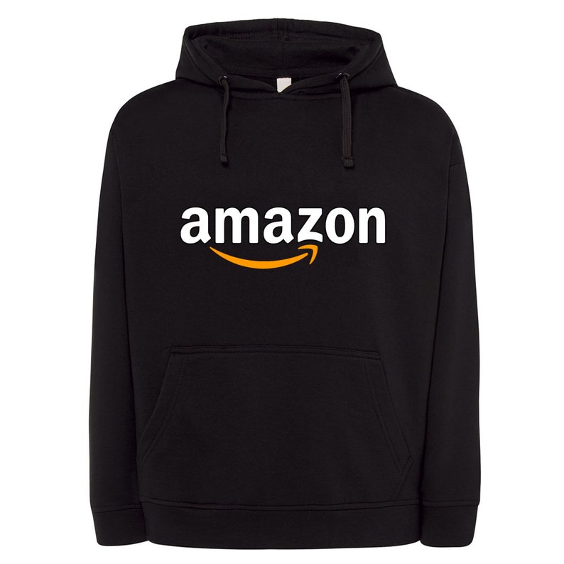 New Amazon Logo Printed Hoodie Unisex Kangaroo Sweater Etsy