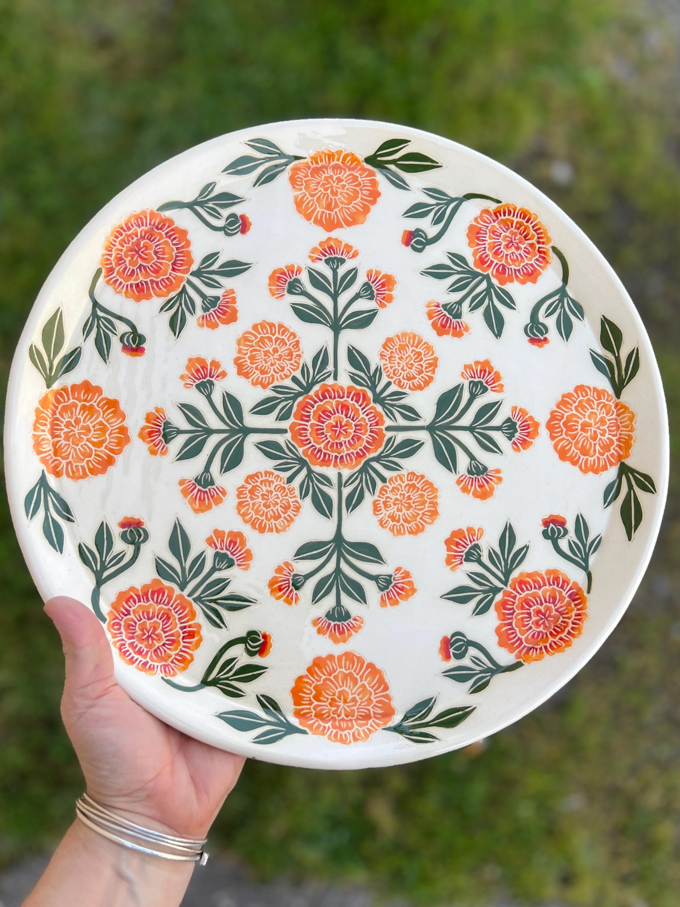French Marigold Large Platter - Etsy