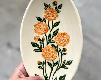 Marigold Oval Bowl