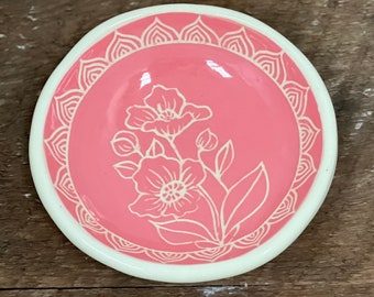 Pink Poppy Trinket Bowl