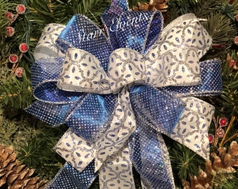 blue christmas decorations blue and white christmas bows blue and white christmas decor blue white and silver christmas bows - Blue And White Christmas Decorations blue christmas decorations blue and white christmas bows blue and white christmas decor blue white and silver christmas bows - Blue And White Christmas Decorations