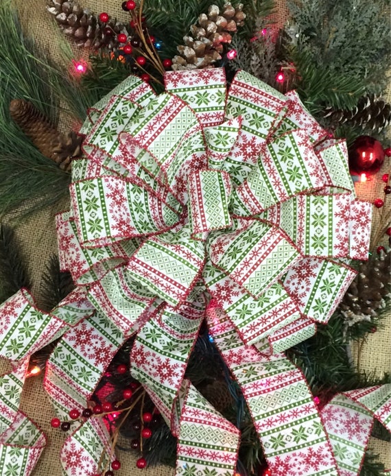 Christmas tree topper Christmas tree bows. Sweater Christmas ribbon. Christmas decor. Christmas decorations. Christmas door decor.