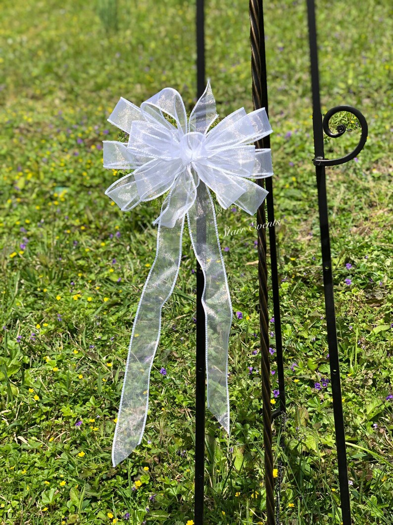 Wedding bows for pews. Wedding decor. Wedding decorations. | Etsy