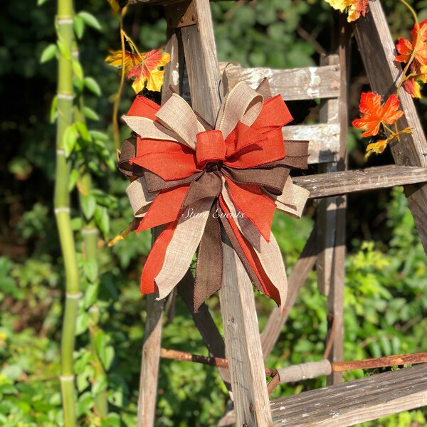 Rustic Fall Bow Rustic Fall Wreath - Etsy